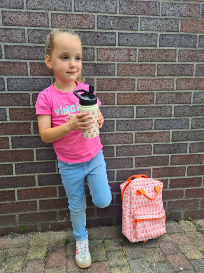 ENGEL. drinkfles Ice Cream, waterfles, drinkfles, ice cream, rvs, kinderbeker, backtoschool, roze, ijsjes, flaske, engelpunt.nl